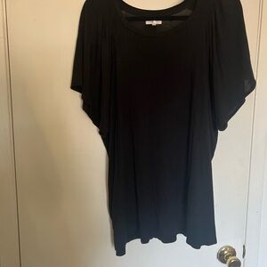 Maurices Black Relaxed Tunic with Dolman Sleeves